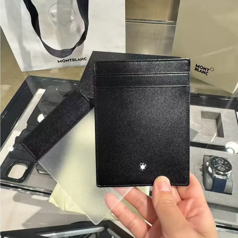 Sale ends 4/25 Montblanc Black Leather Wallet with money flip